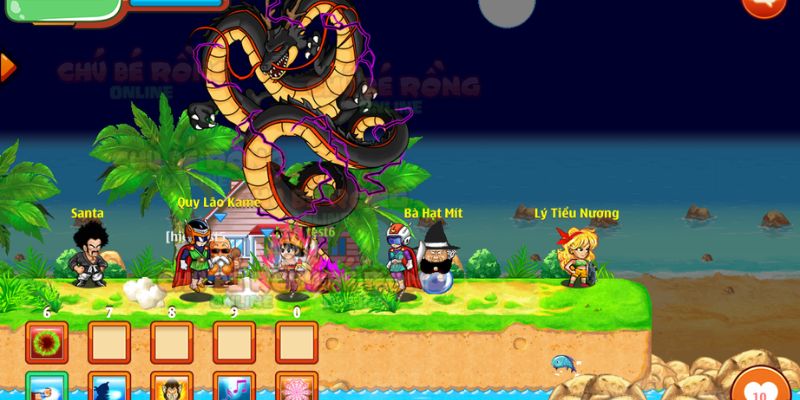 Thực hiện nhiệm vụ tại hành tinh Nappa trong game Ngọc Rồng Online 